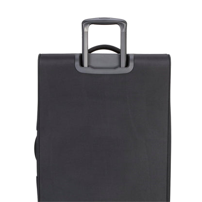 Kenneth Cole REACTION The Venturer 2-Piece Softside 8-Wheel Spinner Luggage Travel Set: 20" Carry-On & 28" Checked Suitcase, Black