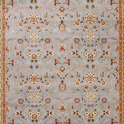 SAFAVIEH Lyndhurst Collection Area Rug - 10' x 14', Light Blue & Ivory, Traditional Oriental Design, Non-Shedding & Easy Care, Ideal for High Traffic Areas in Living Room, Bedroom (LNH312B)