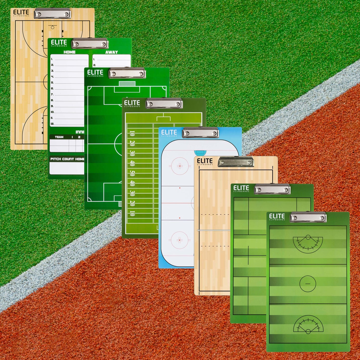 Elite Clipboards Dry Erase Coaches Clipboards | Basketball, Baseball, Soccer, Football, Hockey, Volleyball, Lacrosse (Football)