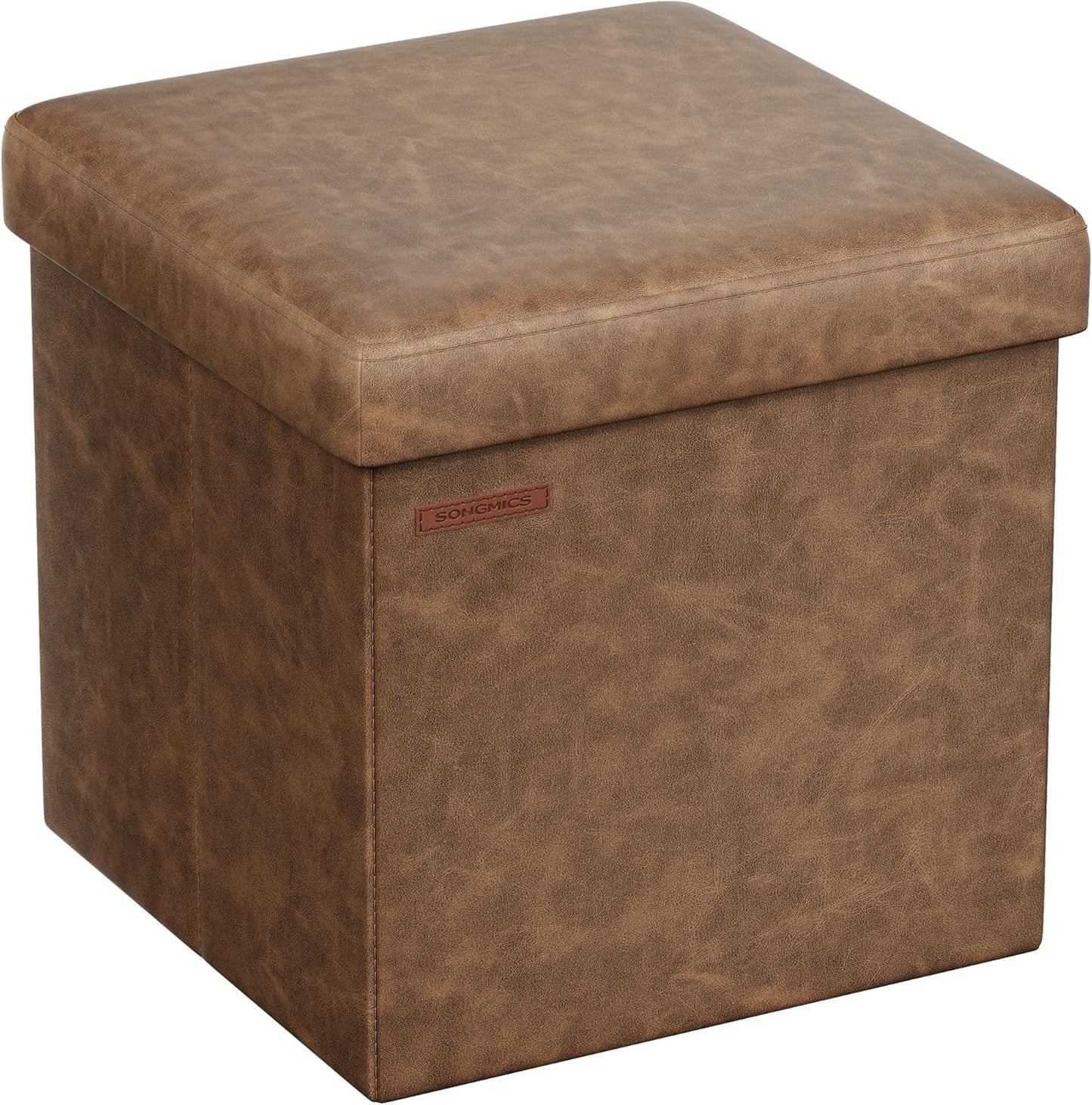 15 Inches 660 lb, ULSF010K01 SONGMICS Mazie Collection - Ottoman with Storage, Footstool, Storage Ottoman, Load
