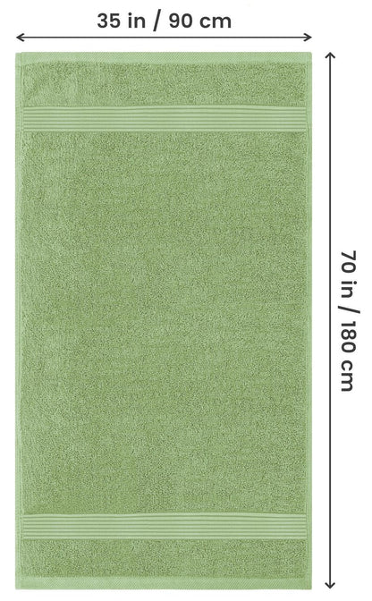 Utopia Towels Bath Sheets 2 Pack, 35x70 Inches, Extra Large Shower Towels, 100% Ring Spun Cotton, Soft and Absorbent, Bath Towel Large, Towel Set, Sage Green