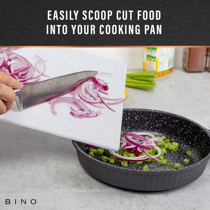 BINO Cutting Board - 3-Piece Chopping Boards, BPA-Free Plastic, Durable, Dishwasher Safe