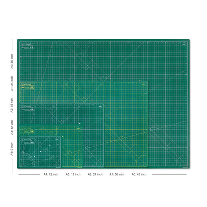 Elan Cutting Mat A2 Green, Self Healing Cutting Mat 18x24 Inch, 5-Ply Craft Board Green, Hobby Board for Crafts 18x24 Inch