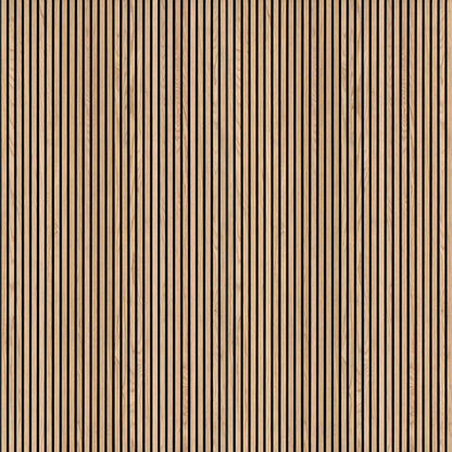 MSI 4-Pack Acoustic Wood Slat Wall Panels for Interior Decor, 3D Fluted Sound Absorbing Wood Paneling for Accent Wall Ceiling Kitchen Living Room Bedroom, Eco-Friendly MDF - 9.5 in. x 94.5 in. Natural