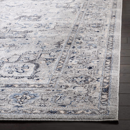 SAFAVIEH Charleston Collection X-Large Area Rug - 11' x 15', Grey & Dark Grey, Oriental Distressed Design, Non-Shedding & Easy Care, Ideal for High Traffic Areas in Living Room, Bedroom (CHL411F)
