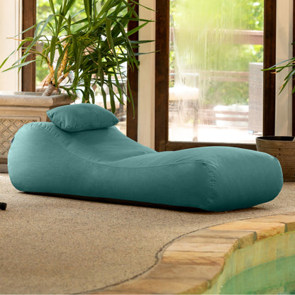 Jaxx Arlo Outdoor Bean Bag Sun Lounger - Pool and Patio Chaise Recliner, Breeze
