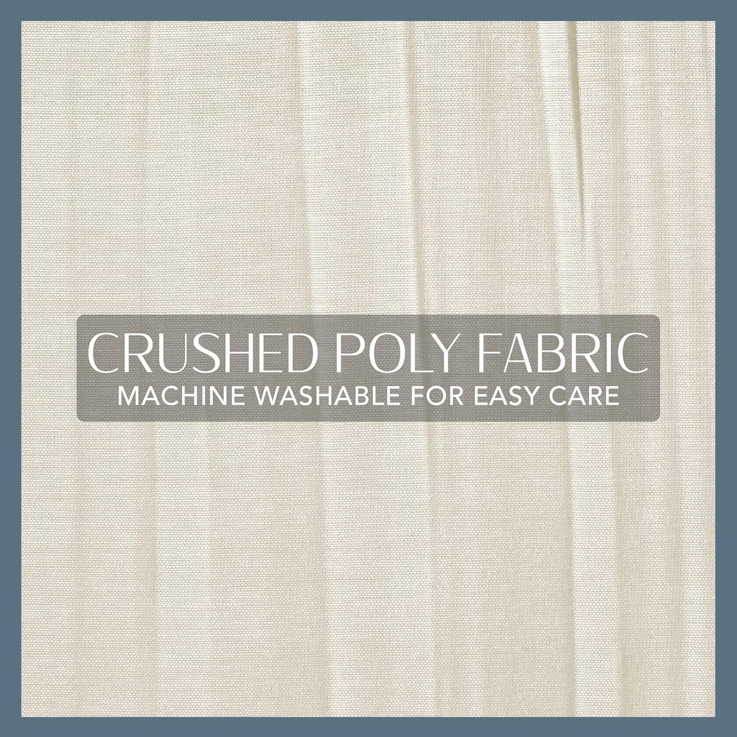 Elrene Home Fashions Jolie Crushed Semi-Sheer Window Curtain, 52" x 84", Adjustable Tie-Top