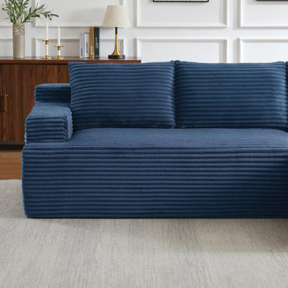 96" Modular Sectional Sofa, Cloud Sectional Couch with Deep Seat, Modern L-Shape Corner Sofa Couch with Right Facing Chaise,Upholstered Boneless Couches for Living Room Bedroom