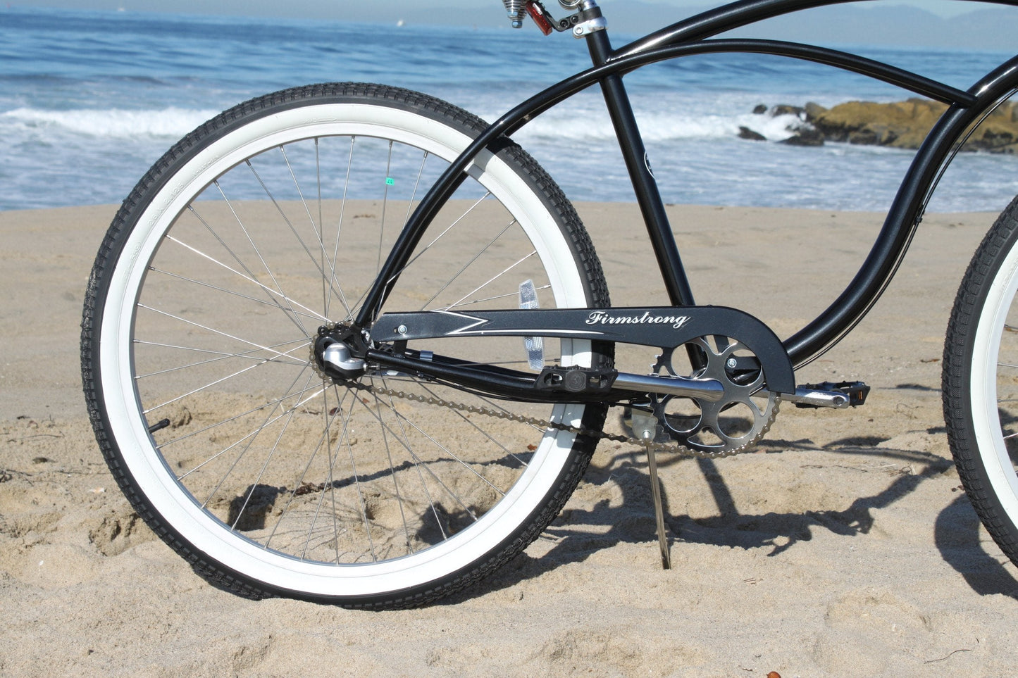 Firmstrong Urban Man Beach Cruiser Bike, Men's 3 Speed Hybrid Bicycle, 26 Inch Wheels, Black