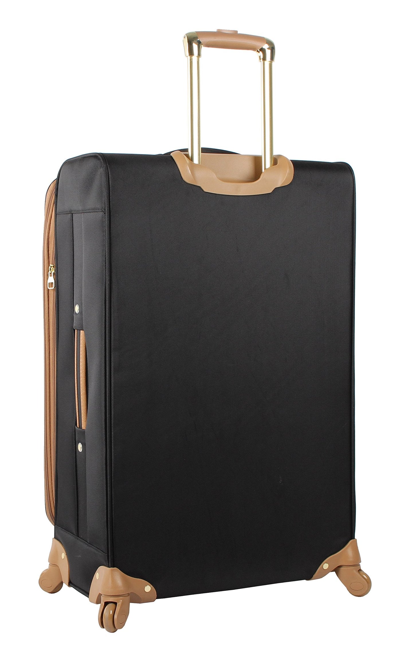 Steve Madden Designer Luggage Collection - 3 Piece Softside Expandable Lightweight Spinner Suitcase Set - Travel Set Includes an Under Seat Bag, 20-Inch Carry on and 28-Inch Checked Suitcase, Harlo