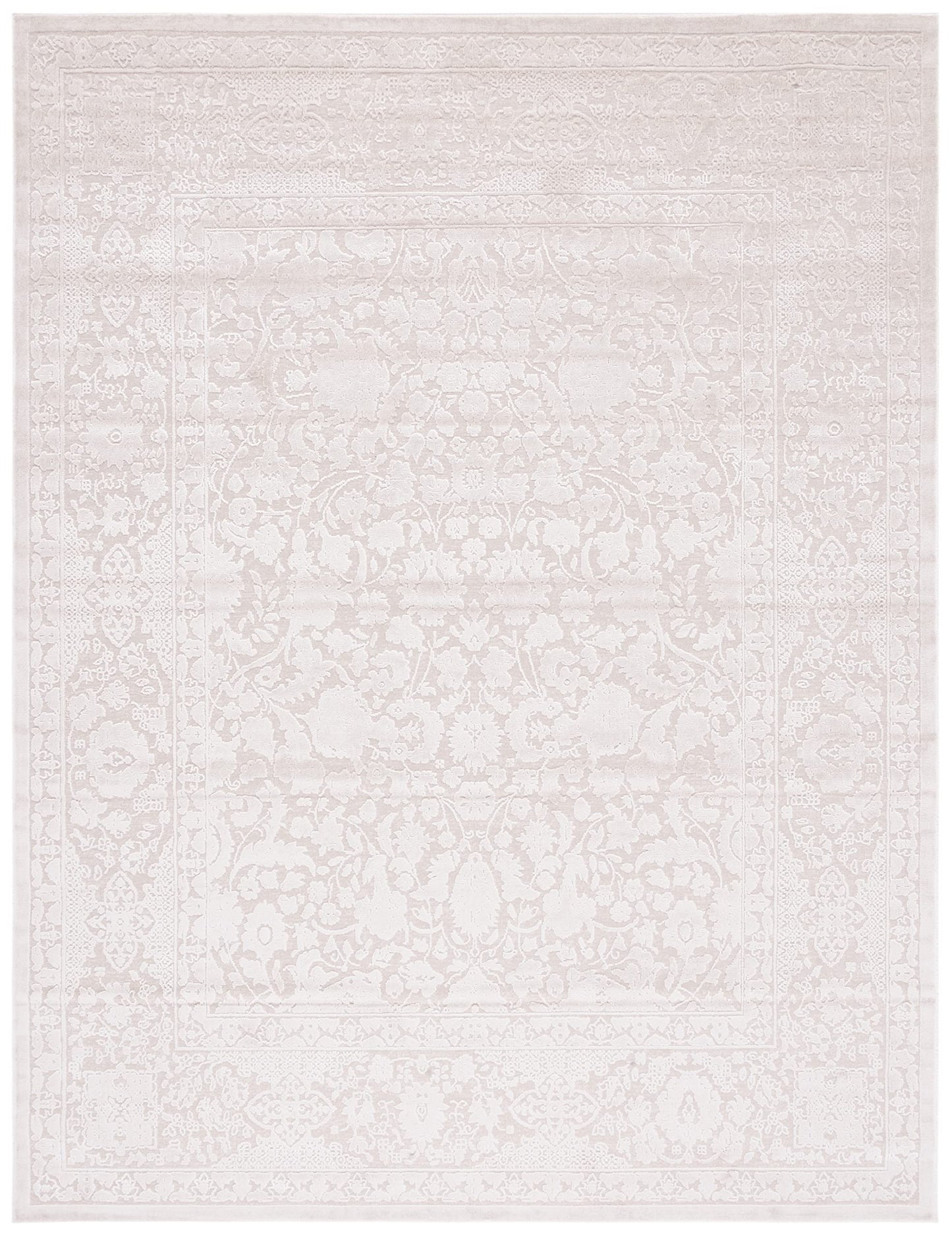 SAFAVIEH Area Rug 10x14 - Reflection Collection - Large - Cream & Ivory, Non-Shedding & Easy Cleaning, Ideal for Living Room, Bedroom, Dining Space (RFT667D)