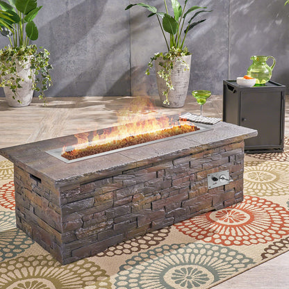 Stanbroil 48 x 6 Inch Stainless Steel Fire Pit Kits with Spark Ignition, Propane Gas Firepit Insert for Outdoor DIY Firepit Project - Propane Gas Version