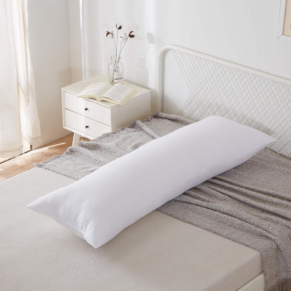 20 72, Acanva Fluffy Bed Sleeping Side Sleeper Body Pillow Insert, Extra-Long x White