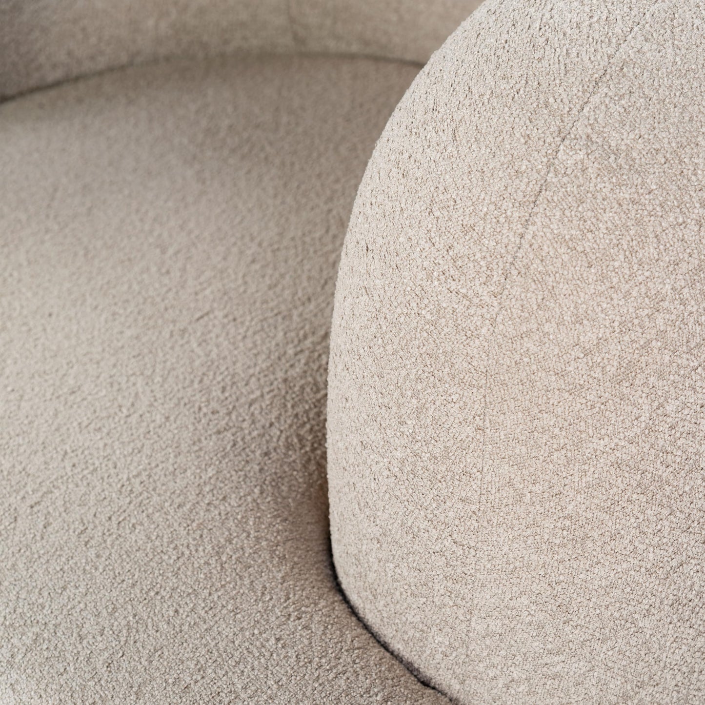 SAFAVIEH Couture Collection Oscar Light Brown/Natural Boucle Accent Chair