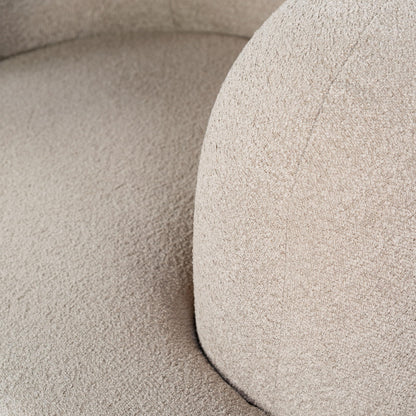 SAFAVIEH Couture Collection Oscar Light Brown/Natural Boucle Accent Chair