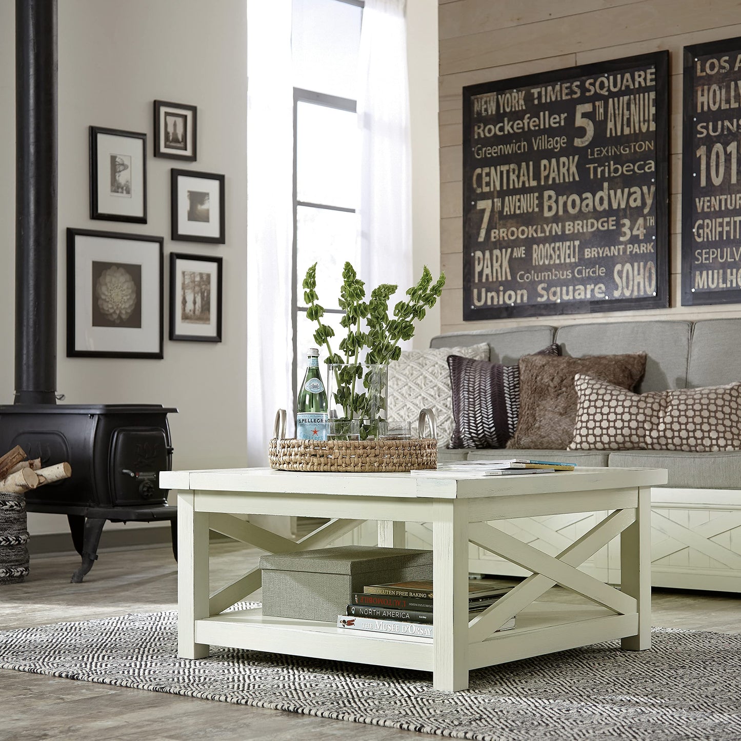 Homestyles Seaside Lodge Off-White Coffee Table