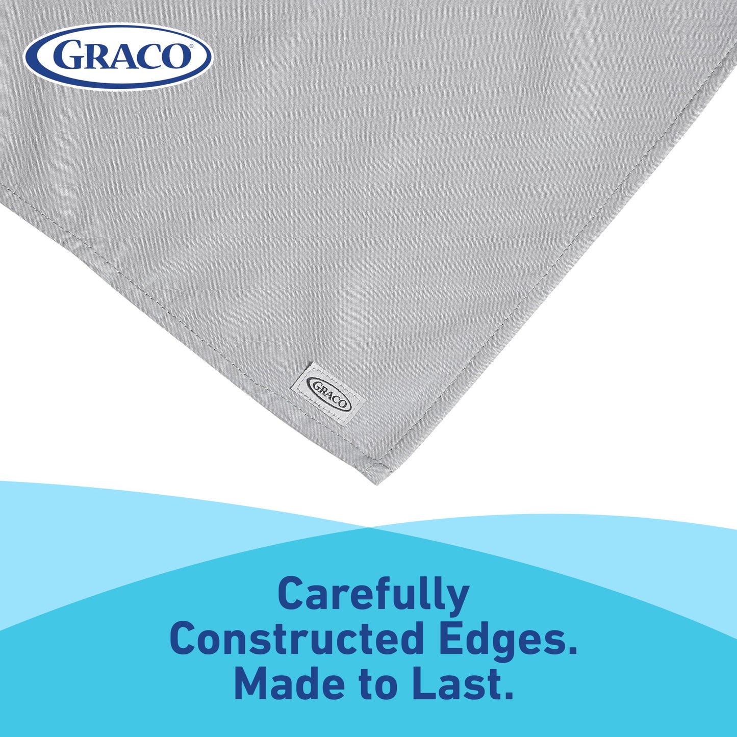 Graco Splat Mat for Under High Chair and Arts and Crafts, 50" X 50" Baby Anti-Slip Food Splash and Spill Mat for Eating Mess, Waterproof Floor Protector and Table Cloth