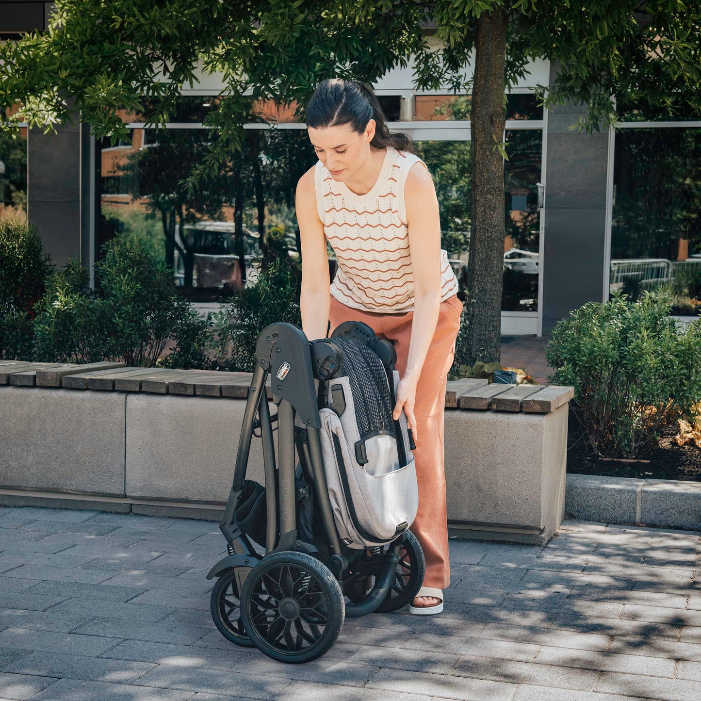 Chicco Corso LE ClearTex Modular Travel System, Corso LE Modular Stroller with KeyFit Max ClearTex Infant Car Seat and Base, Tidal/Blue