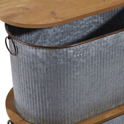 Deco 79 70576 Storage Box, Brown/Gray