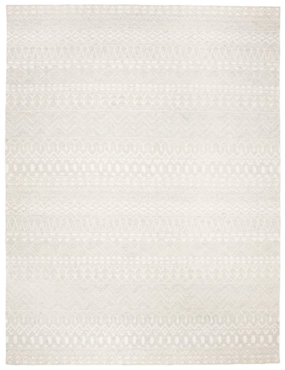 SAFAVIEH Micro-Loop Collection 10' x 14' AquaIvory MLP502K Handmade Moroccan Boho Tribal Premium Wool Living Room Dining Bedroom Area Rug