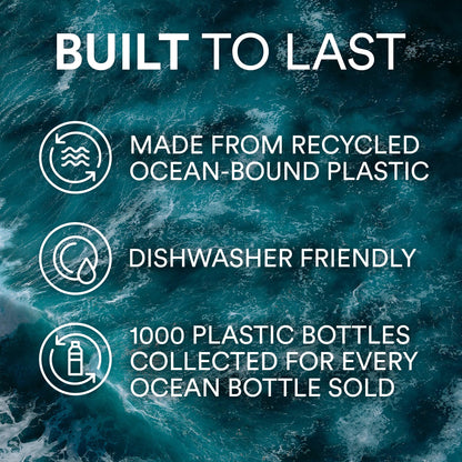Ocean Bottle Original 17 oz | Stainless Steel Water Bottle | Reusable & Sustainable | Keeps Drinks Cold & Hot | Eco Friendly Gift (Rock Grey)