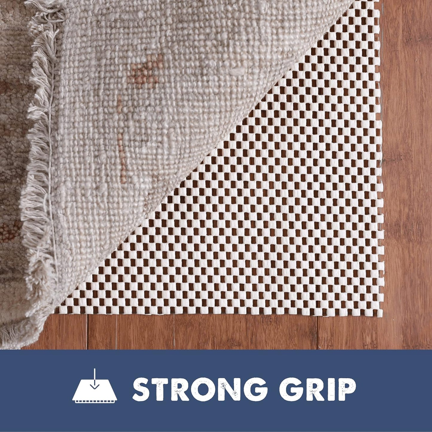 Slip-Stop Super Grip Outdoor Non-Slip Rug Pad, USA-Made 2 x 6 ft Outdoor Rug Gripper to Prevent Sliding