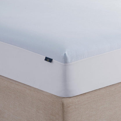 Serta Cool Air Waterproof Mattress Protector, 54" x 75" Soft and Breathable Mesh Cooling Mattress Topper, 18" Elastic Deep Pocket for Secure Fit, Full