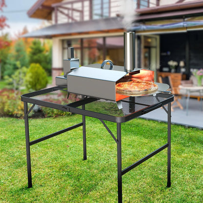 3 VINGLI Outdoor Grill Table, Folding Camping Table, ft Portable Picnic Table Adjustable Height, Lightweight Aluminum