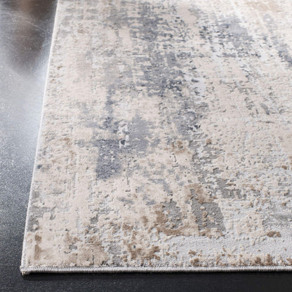 SAFAVIEH Invista Collection Area Rug - 9' x 12', Cream & Grey, Modern Abstract Design, Non-Shedding & Easy Care, Ideal for High Traffic Areas in Living Room, Bedroom (INV432A)