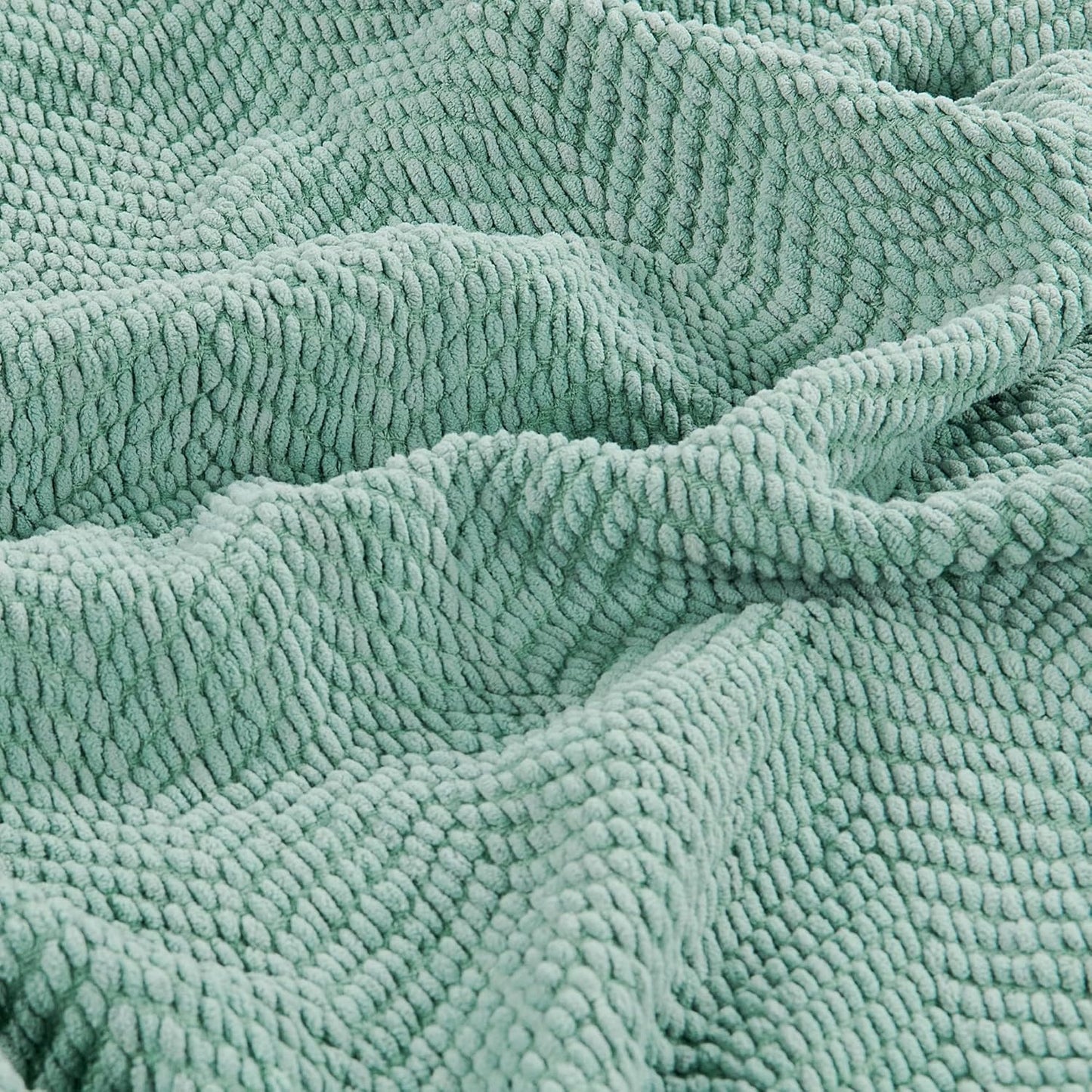 Home Soft Things Throw Blanket, Knitted Tweed, 50'' x 60'', Silver Blue, Cozy Warm Comfortable