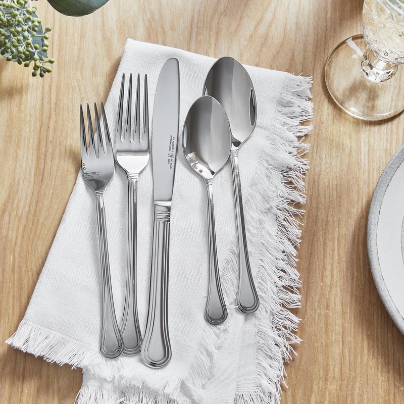 HENCKELS Astley 20-piece Flatware Set, 18/10 Stainless Steel, Silver