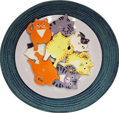 Chonky Kitty Cookie Cutter Set, 2 Pieces Large 4" Size Front and Back Cat Butt Cookie Cutters Baking Supplies