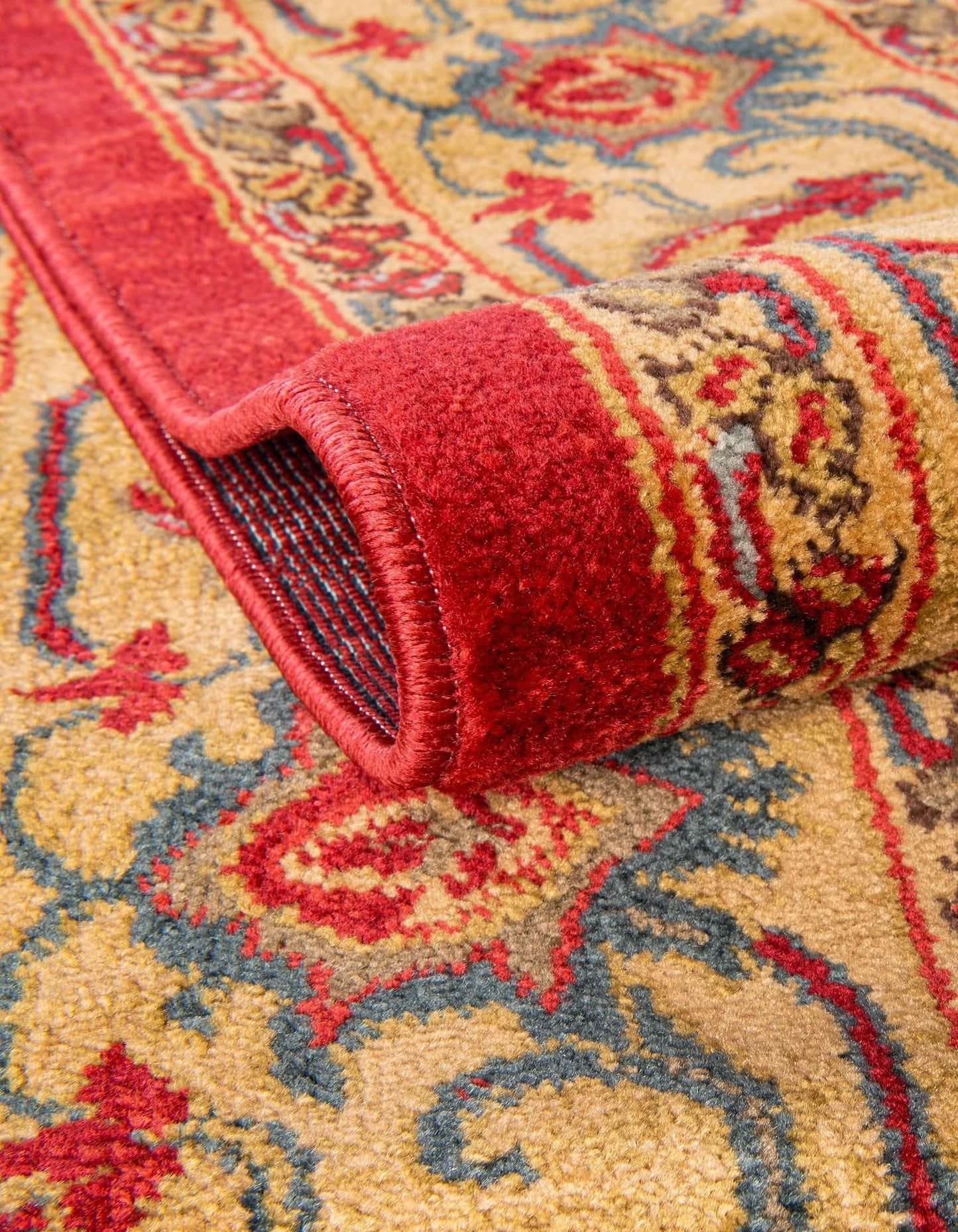 Unique Loom Sahand Collection Area Rug - Arsaces (10' 6" x 16' 5" Rectangle, Red/ Brown)