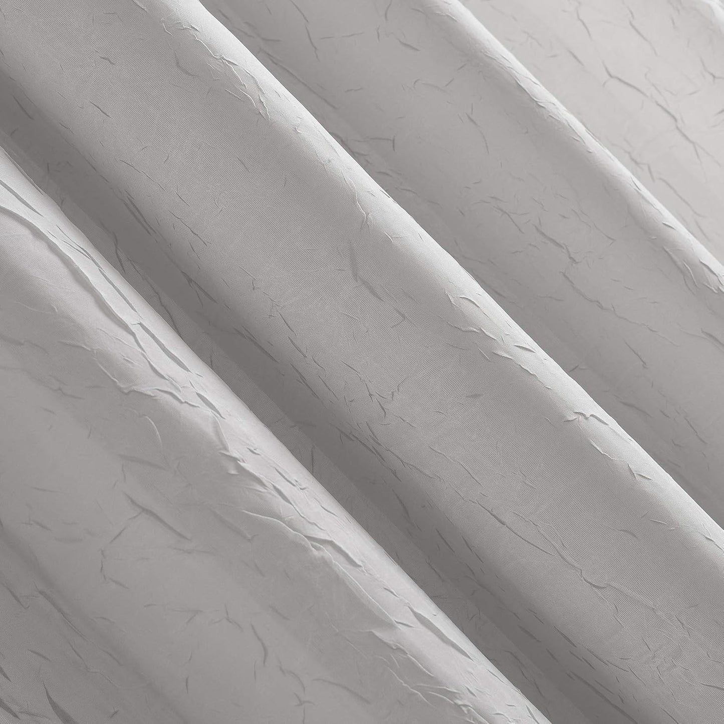 No. 918 Erica Beaded Ascot Crushed Voile Sheer Rod Pocket Curtain Valance