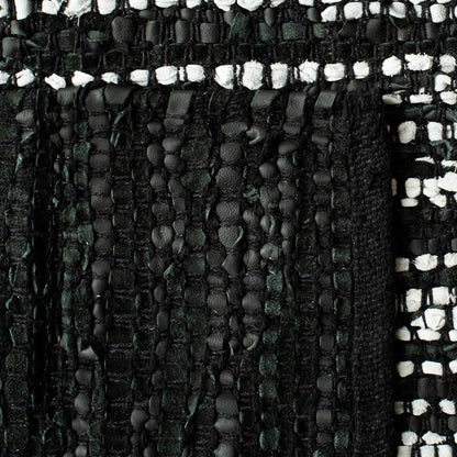 SAFAVIEH Vintage Leather Collection Accent Rug - 2' x 3', Light Grey & Black, Handmade Modern Leather