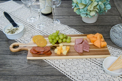 Lipper International Acacia Wood Serving and Cutting Board, 19.75" x 7" x 0.5"