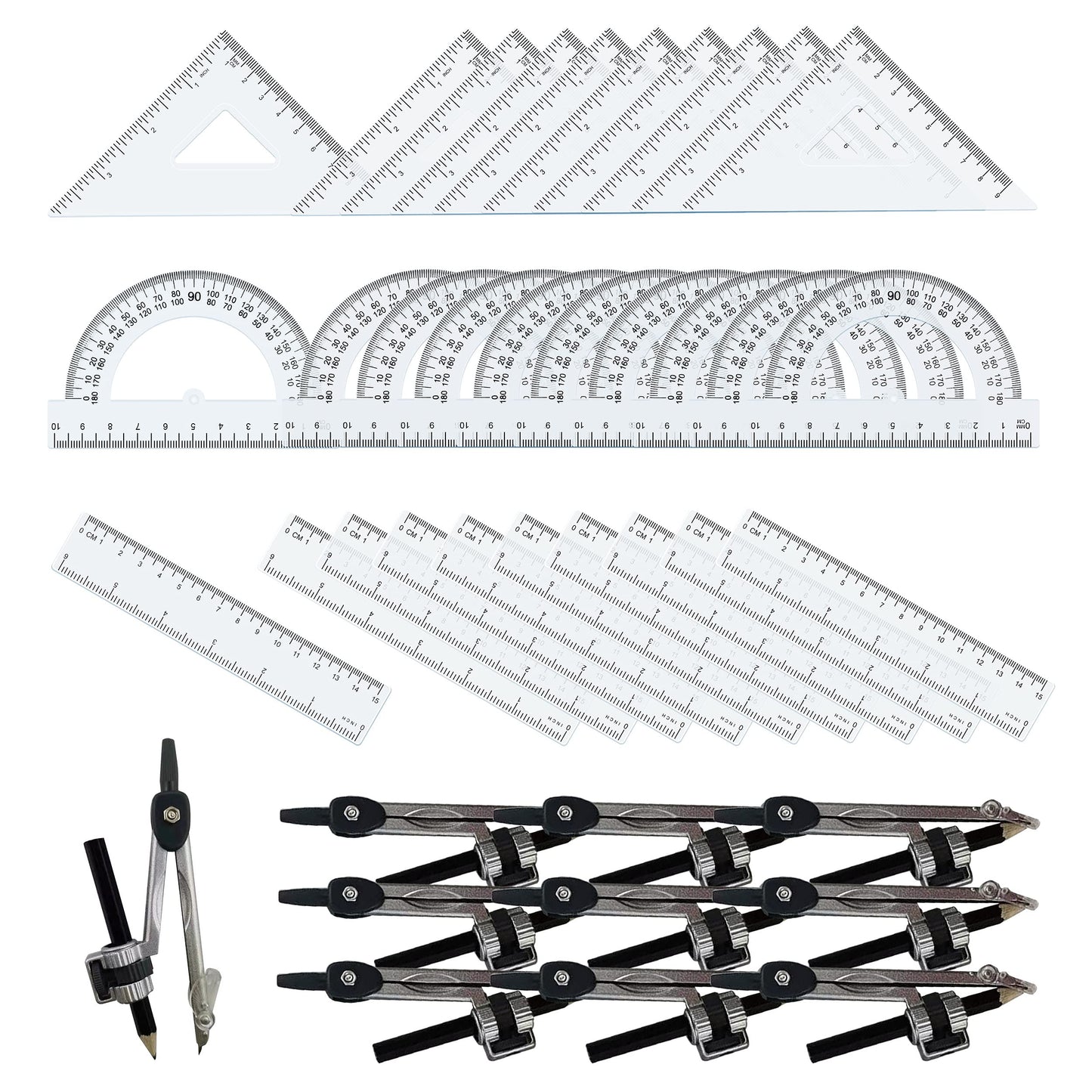 Virginia's Store 40 Piece, Precision Geometry Set (10x 4piece Sets)