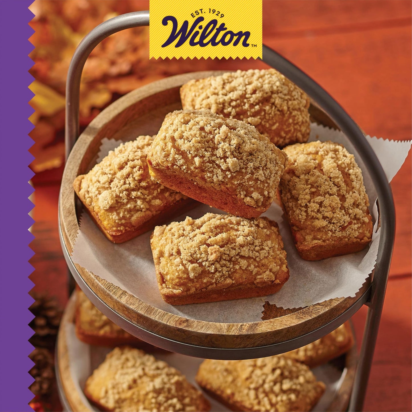 Wilton Gold Non-Stick Bakeware Mini Loaf - Baking Pan for Mini Banana Breads, Cakes & More - Made Without PFAS - Offers Even Heat Distribution & Hassle-Free Cleaning - 15 x 10 x 1.6 Inch, 8 Cavity