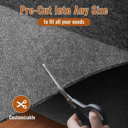 Comfypad - Felt Rug Pad, 2 x 8 Ft Rubber Non-Slip Rug Pad Gripper, Keep Rugs Secure and in Place, Extra Strong Under Carpet Mat Cushion - for All Floors