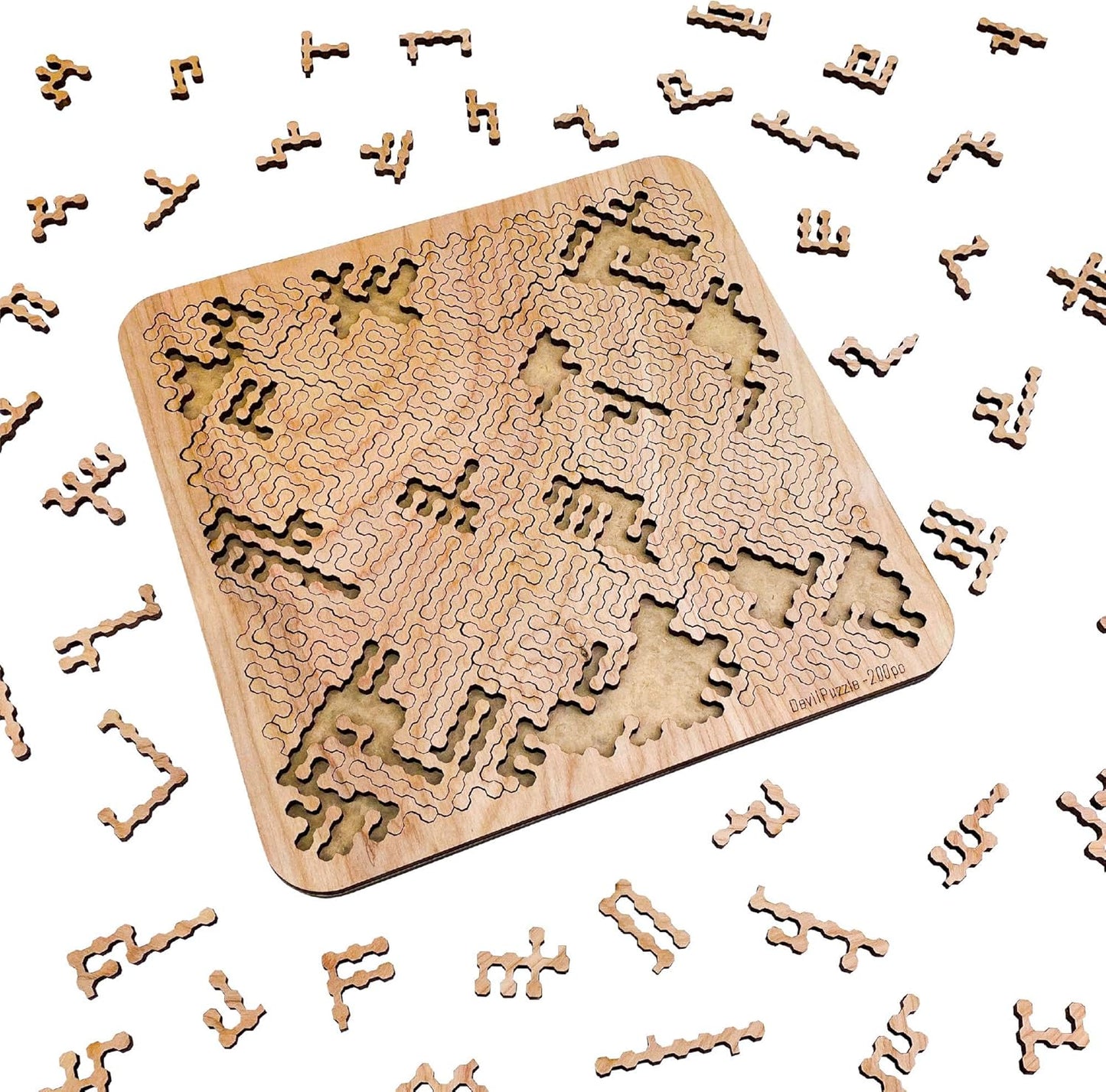 200 11.3" 11.3 Mind Bending Wooden Jigsaw Puzzle | Difficult Puzzles for Adults | Pieces | x