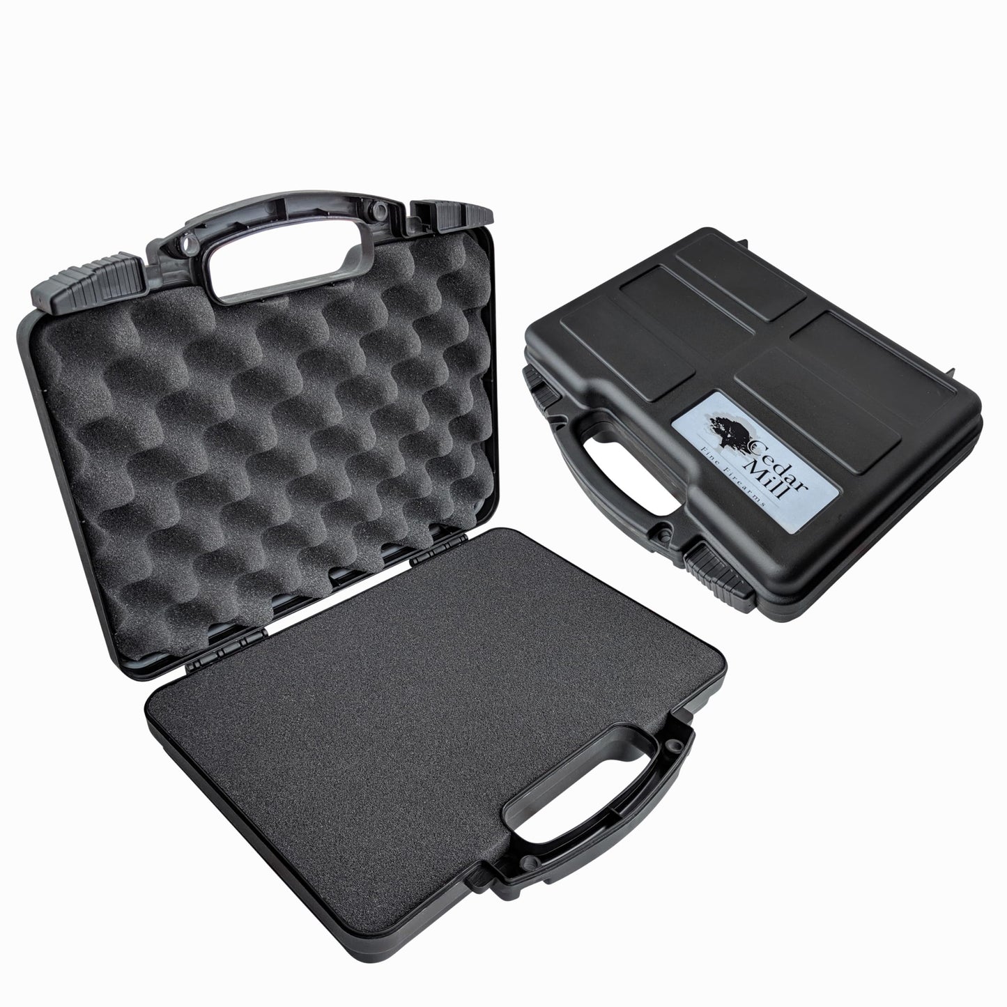Hard Lockable Gun Case for Pistol, Revolver, and Handgun 12.3" inches x 10.5" Airline Compliant Locking 9mm TSA Approved Firearm Travel Non-Waterproof Storage Box Gun Carrying Case for Pistols