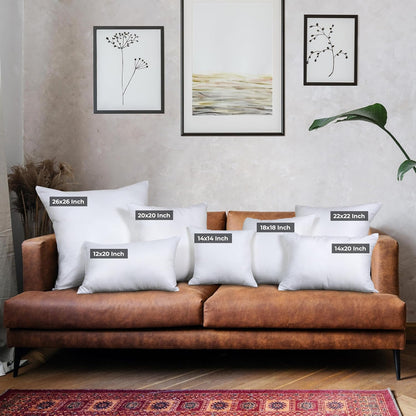 Utopia Bedding Throw Pillows - Set of 4 Fluffy Down Alternative Decorative Pillows | 14 x 20 Inches, White
