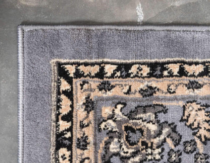 Unique Loom Sialk Hill Collection Area Rug - Washington (9' 10" x 13' 1" Rectangle Gray/Black)
