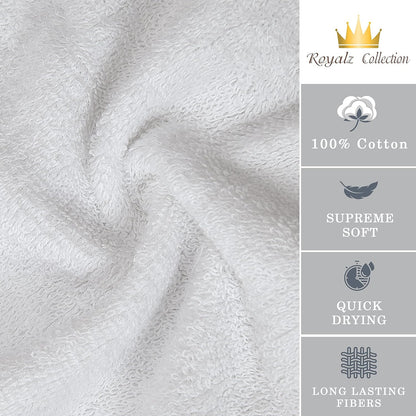 12 Pack 550 100% 13 13 Luxurious White Washcloths GSM Ring Spun Cotton - x Wash Cloths for Your Face and Body - Highly