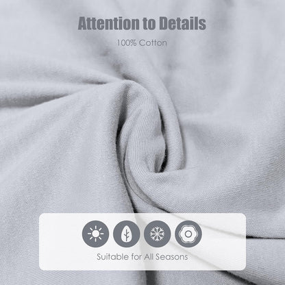 Sweet Dolphin Baby Wearable Blanket Sleep Sack - 100% Cotton, TOG 0.5, 2-Way Zipper, Newborn Essential