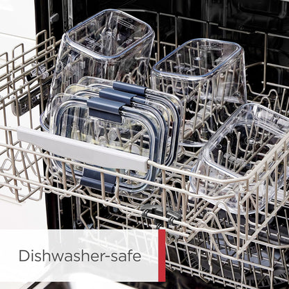 Rubbermaid Brilliance Pantry Storage Containers - 10 Piece Set | Clear & Airtight Design