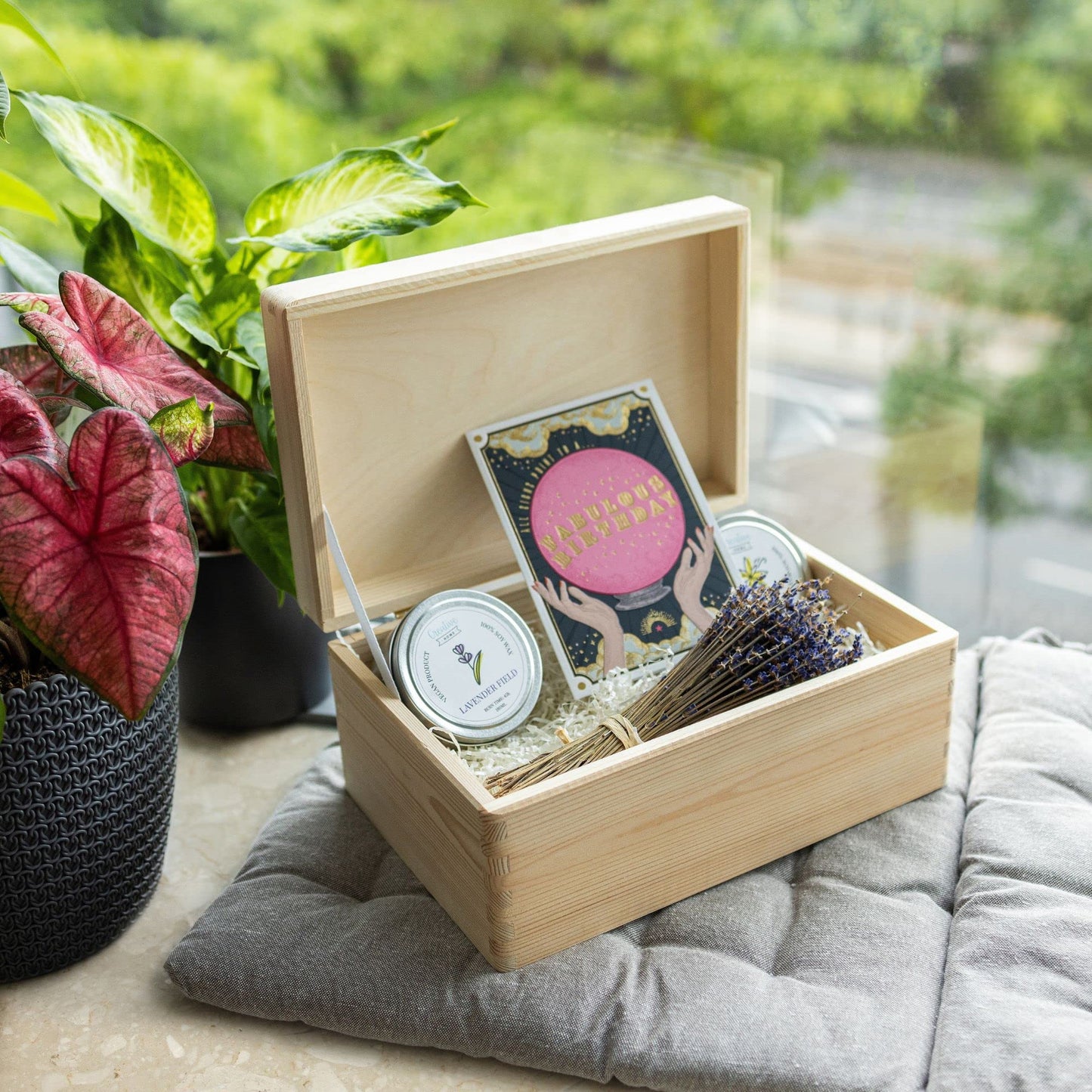 Creative Deco Large Wooden Storage Box with Hinged Lid | 11.8 x 7.87 x 5.51 inches (+-0.5) | Plain Unpainted Unfinished Gift Box for Tool Toy Crafts Jewelry | ROUGH & UNSANDED Wood Keepsake Chest