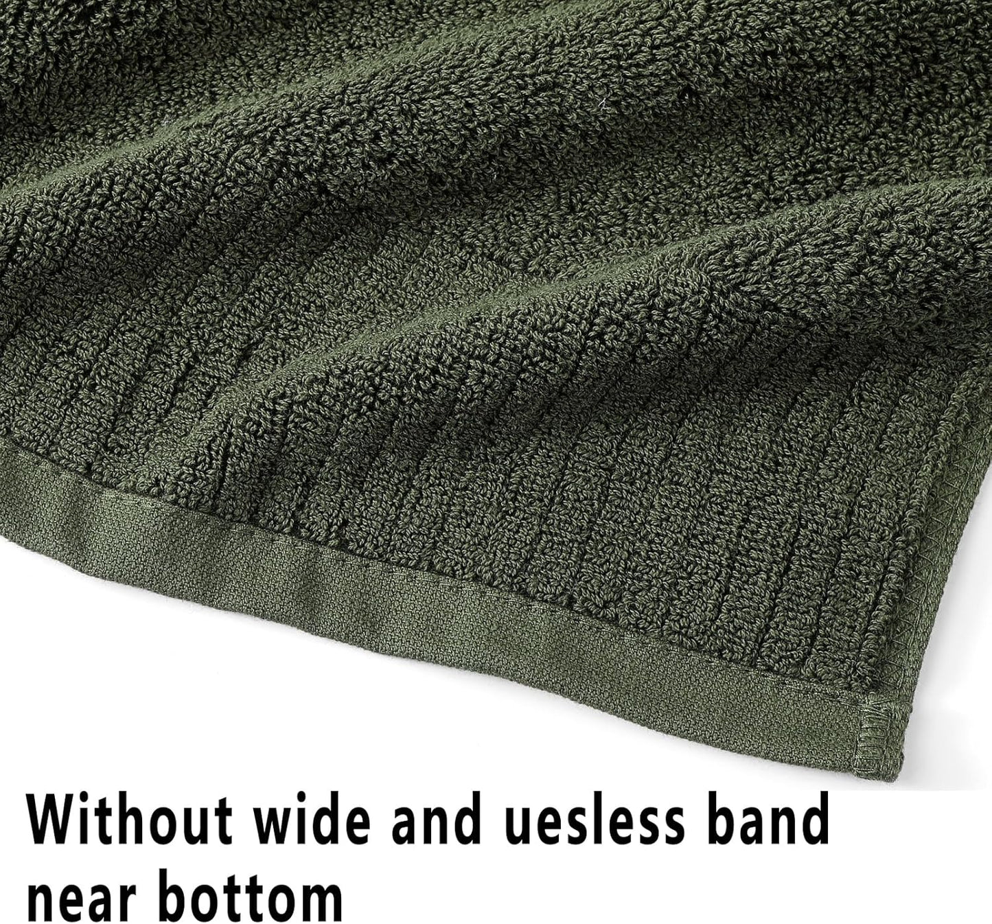 27.5x55 Inches Set 6 100 650GSM Green,6PCS) YTYC Luxury Bath Towels of Large, Percent Cotton Super Absorbent Soft