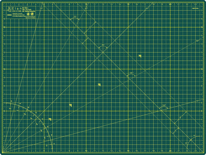 Elan Cutting Mat A2 Green, Self Healing Cutting Mat 18x24 Inch, 5-Ply Craft Board Green, Hobby Board for Crafts 18x24 Inch