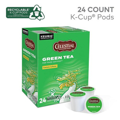 Celestial Seasonings Green Tea K-Cup Pods - 72 Count Single-Serve Convenience